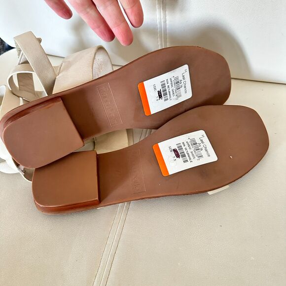 Franco Sarto Women's Tanara Ankle Strap Sandal Leather size 7.5 New - Picture 5 of 9